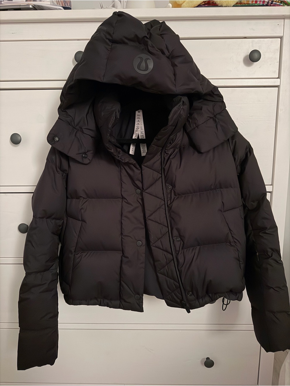 lululemon athletica down cropped wunder puff jacket
